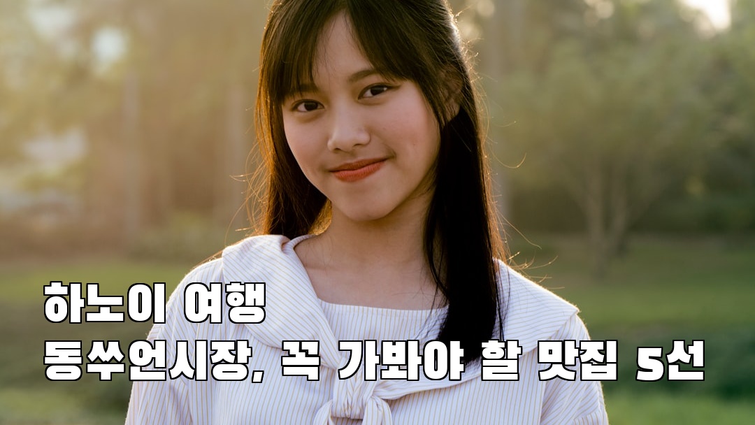 하노이여행 동쑤언시장 소개자료