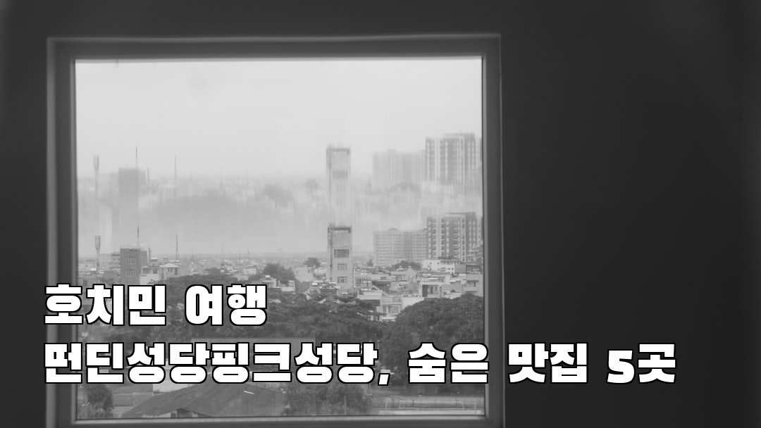 호치민여행 떤딘성당핑크성당 가볼만한곳