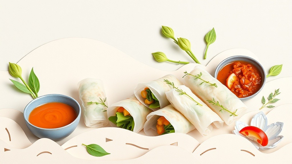 Banh cuon rice rolls and dipping sauces: Key summary and recommendations