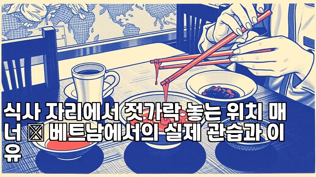 Chopstick placement etiquette at the dining table Vietnamese customs and reasons