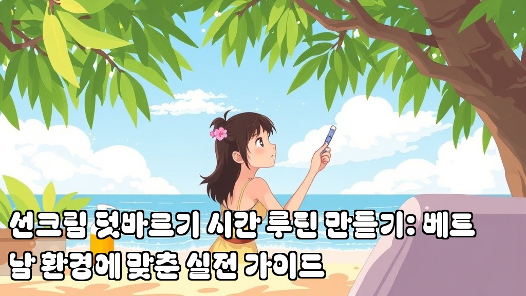 Creating a Sunscreen Reapplication Routine Practical Guide for Vietnam