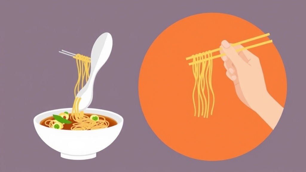 How to Use Spoon and Chopsticks Together When Eating Noodles — Summary and Recommended Method