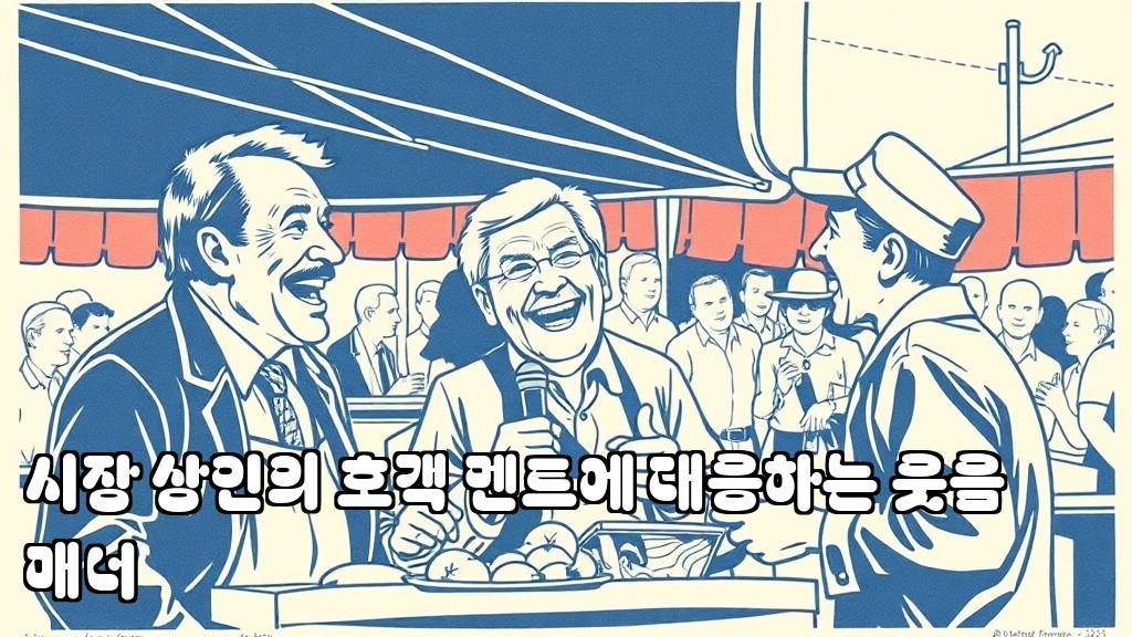 Laughing Manners for Responding to Market Vendors Pitches