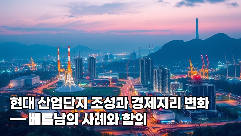 Modern Industrial Park Development and Economic Geography Change The Case of Vietnam