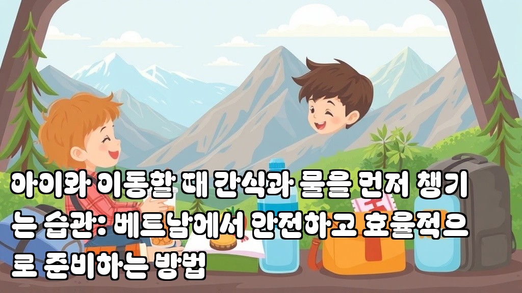 Packing Snacks and Water First When Traveling with Children