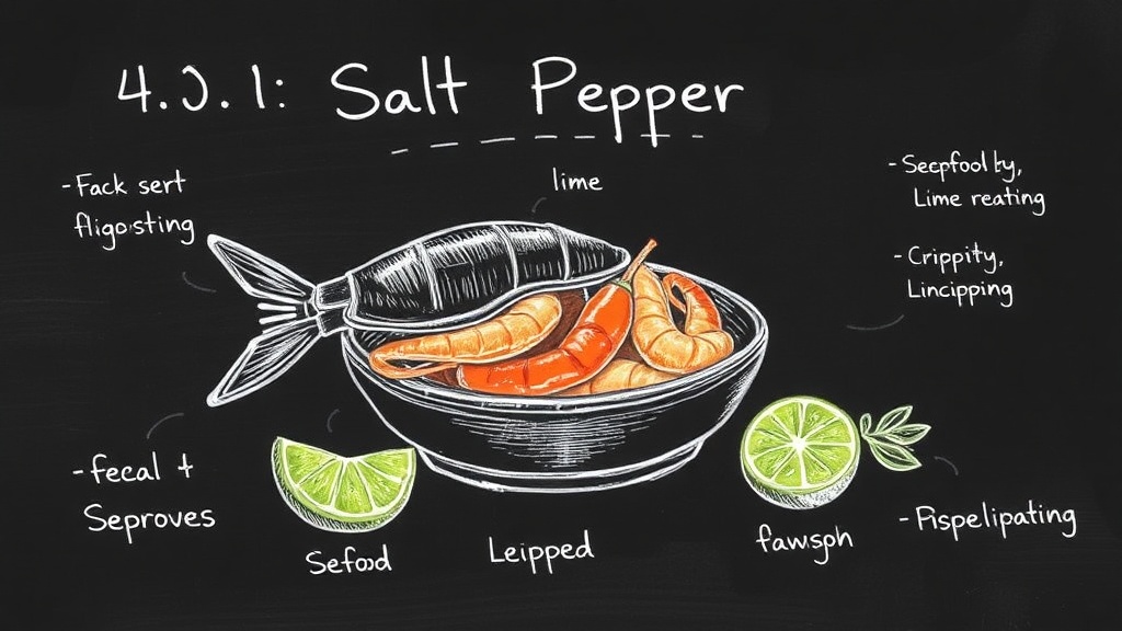 Summary and key tips for seafood salt pepper lime dipping culture