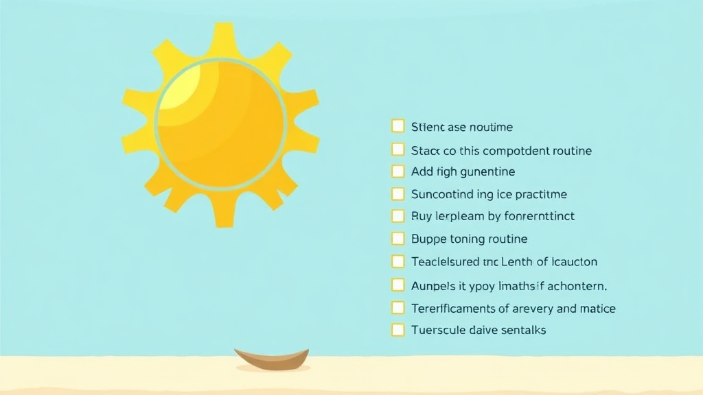 Sunscreen Reapplication Routine Summary and Practical Checklist
