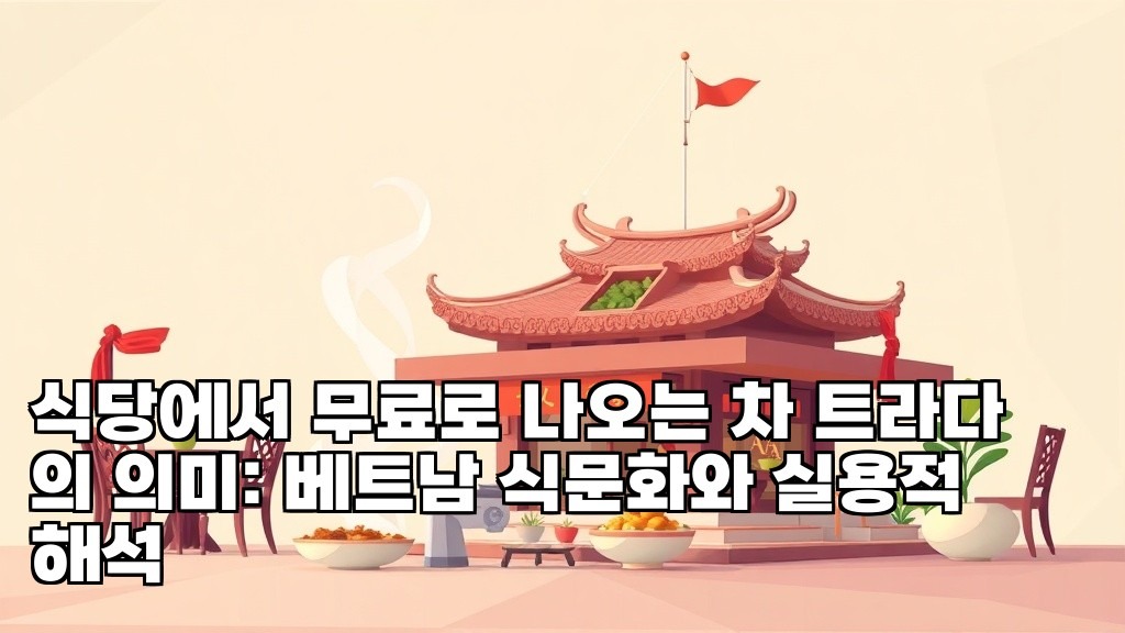 The Meaning of Cha Tra Da Served Free in Restaurants