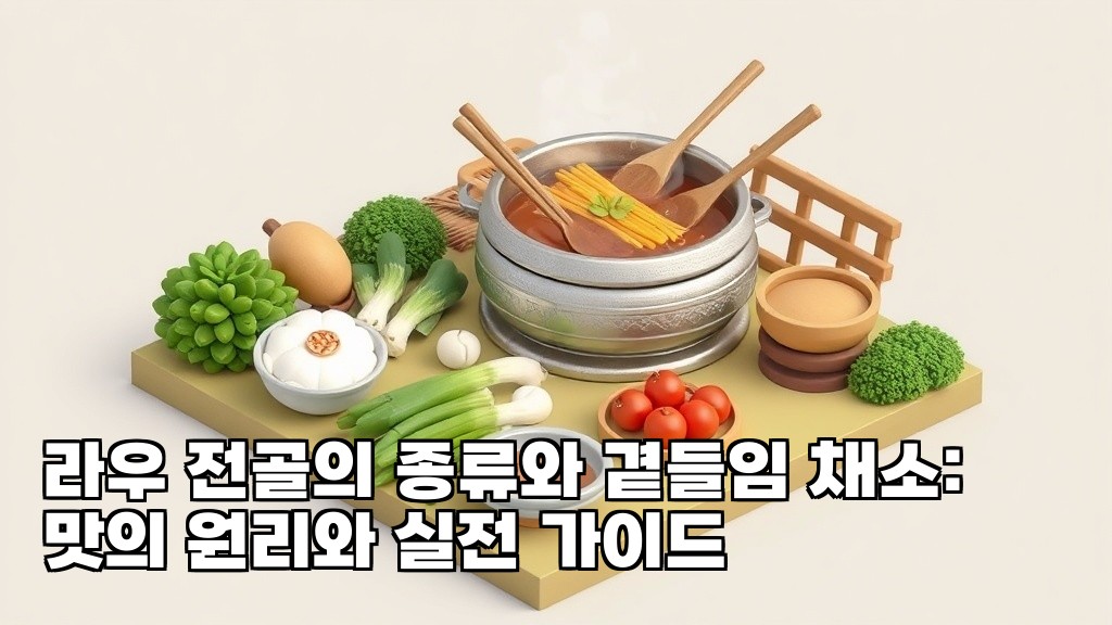 Types of Lau Hotpot and Accompanying Vegetables