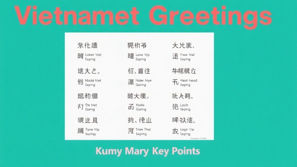 Vietnamese Greetings: Basic Expressions Collection — Summary and Key Points